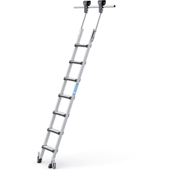 Zarges Comfortstep Trec LH Regalleiter 7 Stufen, senkrechte Einhängehöhe bis 2,33m Nr. 41413