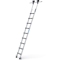 Zarges Comfortstep Trec LH Regalleiter 9 Stufen, senkrechte Einhängehöhe bis 2,83m Nr. 41415