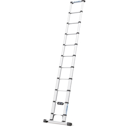 Zarges Compactstep L Teleskop-Leiter 11 Sprossen, Leiterlänge max. 3,23m, Arbeitshöhe 4,00m Nr. 40410