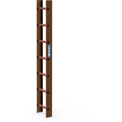 Zarges Dachleiter 2,00m Kupferbraun beschichtet, 7 Sprossen Nr. 40397
