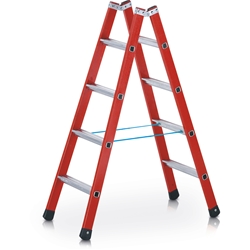 Zarges EFAmix B GFK-Stehleiter 2x5 Sprossen, Leiterlänge 1,62m, Arbeitshöhe 2,85m Nr. 41166