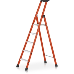 Zarges EFAmix S GFK-Stehleiter 6 Stufen, Plattformhöhe 1,37m, Arbeitshöhe 3,35m Nr. 40434