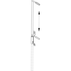 Zarges Einstieghilfe mit Schutzgriff V4A, 1600mm Nr. 47211