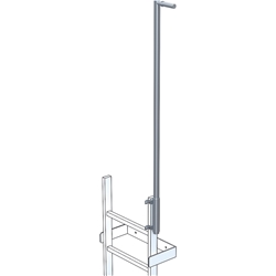 Zarges Einstieghilfe versenkbar, Holm 60x25mm 1600mm Nr. 47215