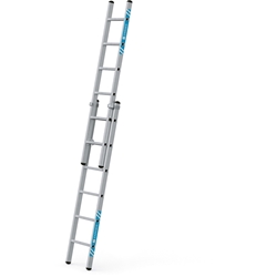 Zarges Everest 2E Schiebeleiter 2x6 Sprossen, Leiterlänge max. 2,95m, Arbeitshöhe 3,80m Nr. 40245