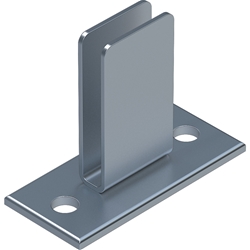 Zarges Fußplatte für Stahl Schachtleitern, zur Bodenbefestigung Nr. 47311