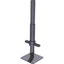 Zarges Fußplatte mit Spindel, Verstellbereich 30 cm Nr. 41904