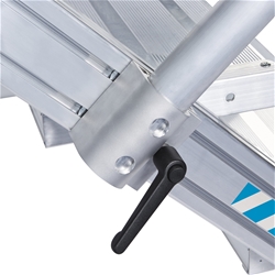 Zarges Leichtmetall-Treppe 60°, 5 Stufen, 600mm breit, Höhe 1,25m Nr. 40055204