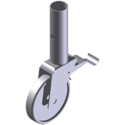 Zarges Lenkrolle mit Zapfen, Ø 125mm Nr. 42959