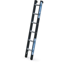 Zarges Megastep L Anlegeleiter 6 Sprossen, Leiterlänge 1,82m, Arbeitshöhe 2,65m Nr. 41135