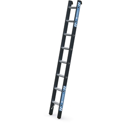 Zarges Megastep L Anlegeleiter 8 Sprossen, Leiterlänge 2,38m, Arbeitshöhe 3,15m Nr. 41136