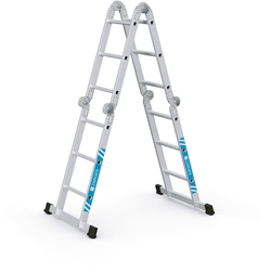 Zarges Multimax M Vielzweckleiter 4x3 Sprossen, Leiterlänge 3,65m, Arbeitshöhe 4,45m Nr. 41610