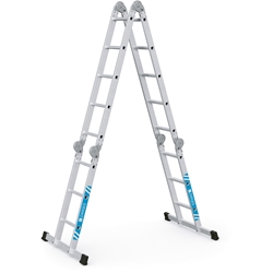 Zarges Multitec M Vielzweckleiter 2x3+2x5 Sprossen, Leiterlänge max. 4,74m, Arbeitshöhe 5,50m Nr. 42379