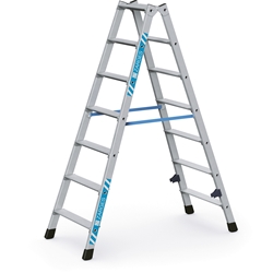Zarges Nova B Stufen-Stehleiter 2x7 Stufen, Leiterlänge 1,61m, Arbeitshöhe 3,00m Nr. 42467