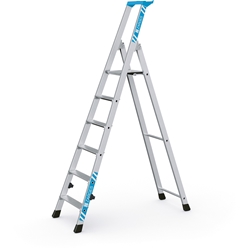 Zarges Nova S Stufen-Stehleiter 6 Stufen, Plattformhöhe 1,26m, Arbeitshöhe 3,25m Nr. 42456