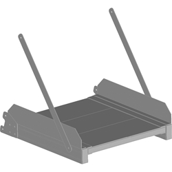 Zarges Optionsmodul Plattform Alu gerieft, für Plattformlänge 800mm Nr. 591022