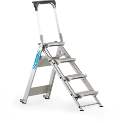 Zarges Plazastep P Sicherheitstreppe 4 Stufen, Plattformhöhe 0,88m, Arbeitshöhe 2,90m Nr. 41494
