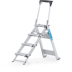 Zarges Plazastep P Sicherheitstreppe 5 Stufen, Plattformhöhe 1,10m, Arbeitshöhe 3,10m Nr. 41495