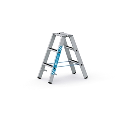 Zarges R13step B Stehleiter 2x3 Stufen, Leiterlänge 0,88m, Arbeitshöhe 2,30m Nr. 41549