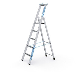 Zarges Saferstep S Stehleiter 5 Stufen, Plattformhöhe 1,33m, Arbeitshöhe 3,35m Nr. 41375