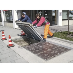 Zarges Schachtabdeckung Aluminium, Schachtmaß 300x300mm Nr. 47000