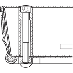 Zarges Schachtabdeckung Stahl verzinkt, Schachtmaß 450x450mm Nr. 47030
