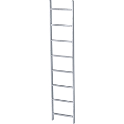 Zarges Schachtleiter Stahl verzinkt, LW= 400mm, 5 Sprossen Leiterlänge ca. 1,40m Nr. 47332