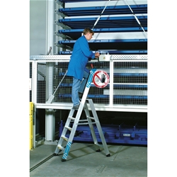 Zarges Seventec S Stufen-Stehleiter 5 Stufen, Plattformhöhe 1,10m, Arbeitshöhe 3,10m Nr. 40335