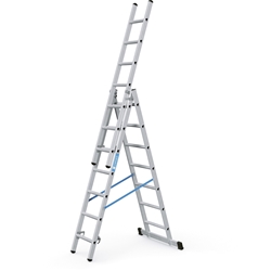 Zarges Skymaster DX Mehrzweckleiter 3x7 Sprossen, Leiterlänge max. 4,40m, Arbeitshöhe 5,20m Nr. 44837