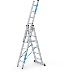 Zarges Skymaster X Mehrzweckleiter 3x6 Sprossen, Leiterlänge max. 4,10m, Arbeitshöhe 5,00m Nr. 41536
