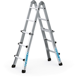 Zarges Variomax V Teleskop-Leiter 4x3 Sprossen, Leiterlänge max. 3,10m, Arbeitshöhe 3,85m Nr. 41934