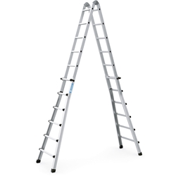 Zarges Variotec V Teleskopleiter 4x6 Sprossen, Leiterlänge max. 6,40m, Arbeitshöhe 7,10m Nr. 42439