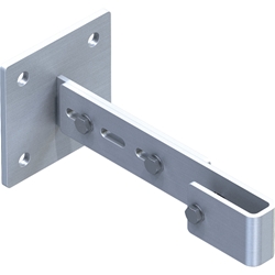 Zarges Wandhalter verstellbar, Stahl verzinkt, Wandabstand 275-375mm Nr. 43251