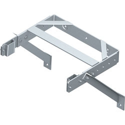 Zarges Wandhalter verstellbar, Stahl verzinkt, Wandabstand 400-600mm Nr. 43260