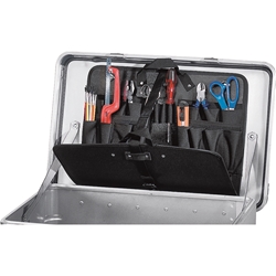 Zarges Werkzeugtasche selbstklebend, ca. 430x260x60mm, herausnehmbares strapazierfähiges Gewebe Nr. 40630