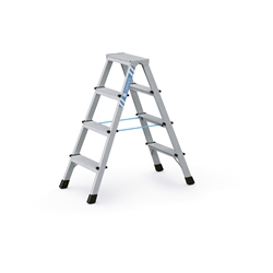 Zarges XLstep B Stufen-Stehleiter 2x4 Stufen, Leiterlänge 1,09m, Arbeitshöhe 2,50m Nr. 41264