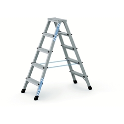 Zarges XLstep B Stufen-Stehleiter 2x5 Stufen, Leiterlänge 1,36m, Arbeitshöhe 2,75m Nr. 41265