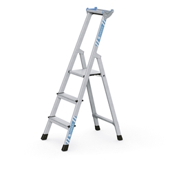 Zarges XLstep S Stufen-Stehleiter 3 Stufen, Plattformhöhe 0,74m, Arbeitshöhe 2,75m Nr. 41223
