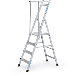 Zarges ZAP Neo S ZAP Plattformleiter 4 Stufen, Plattformhöhe 0,99m, Arbeitshöhe 2,99m Nr. 42441