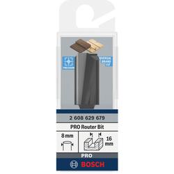 Bosch PRO Nutfräser, zweischneidig, Ø 16xL30mm, Schaft 8mm Nr. 2608629679