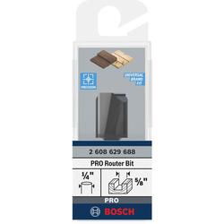 Bosch PRO Nutfräser, zweischneidig, Ø 5/8 Zoll x L 49/64 Zoll, Schaft 1/4 Zoll Nr. 2608629688
