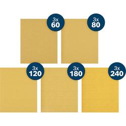 Bosch EXPERT C470 A4 Schleifpapier, 230x280mm, K60/80/120/180/240, 15-tlg. Starter Pack Nr. 2608902493