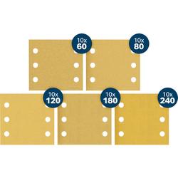 Bosch EXPERT C470 Schleifpapier Set, 115x107mm, K60/80/120/180/240, 50-tlg. Starter Pack Nr. 2608902517