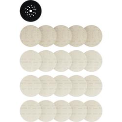 Bosch EXPERT M480 Schleifnetz-Set, 225mm, K80/120/180/240, Schleiftellerschoner, 21-tlg. Nr. 2608902518