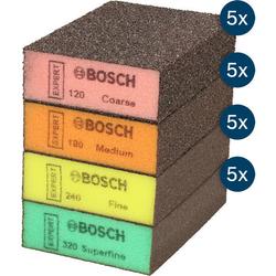 Bosch EXPERT S471 Standard-Schleifblock, 26x69x97mm, grob/mittel/fein/superfein, 20St. Nr. 2608902490