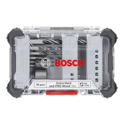 Bosch Extra Hard Schrauberbit- und PRO Wood Bohrer-Set, 35-tlg. Nr. 2607017730