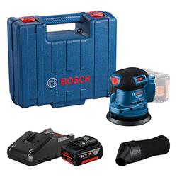 Bosch Exzenterschleifer GEX 185-LI, 1x Akku GBA 18V 4.0Ah im Handwerkerkoffer Nr. 06013A5021