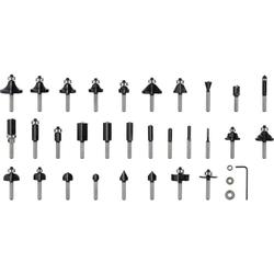 Bosch PRO Fräsersatz gemischt, Schaft 1/4 Zoll, 30-tlg. Nr. 2607017476