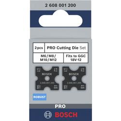 Bosch PRO Schneidebacken Gewindestangenschneider Set, für M6, M8, M10, M12 Nr. 2608001200
