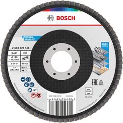 Bosch X451 Fächerschleifscheibe, 125x22,23mm, K60, Z27, 15-tlg. Nr. 2608626148